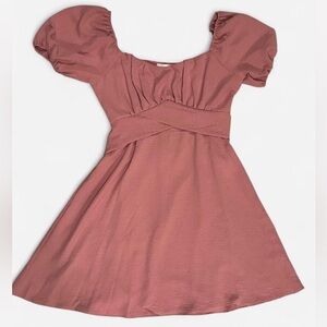 Women’s Pink Babydoll Mini Dress